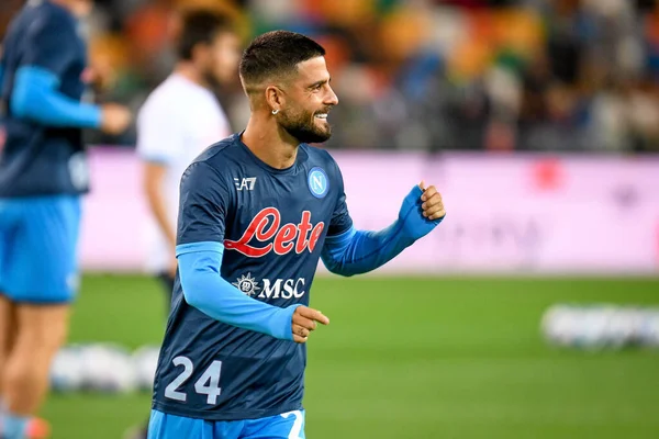 İtalya futbolu sırasında Lorenzo Insigne (Napoli) Udinese Calcio ile SSC Napoli (arşiv portreleri) maçı Udine, İtalya 'da Dacia Arena Stadyumu' nda, 20 Eylül 2021