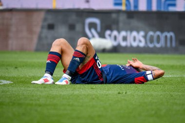 İtalya 'nın Udinese Calcio-Cagliari Calcio maçında Cagliaris' in Galvao Joao Pedro sakatlanması Udine, İtalya 'da Dacia Arena Stadyumu' nda oynanan maçta 3 Nisan 2022 - Fotoğraf: Ettore Griffon