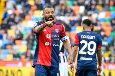 Cagliari 'den Galvao Joao Pedro, İtalya' nın Udine kentinde oynanan Udinese Calcio - Dacia Arena Stadyumu - 3 Nisan 2022 - Ettore Griffon