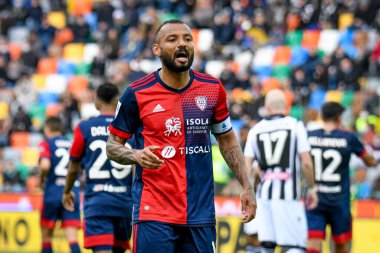Cagliari 'den Galvao Joao Pedro, İtalya' nın Udine kentinde oynanan Udinese Calcio - Dacia Arena Stadyumu - 3 Nisan 2022 - Ettore Griffon