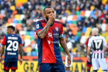 Cagliari 'den Galvao Joao Pedro, İtalya' nın Udine kentinde oynanan Udinese Calcio - Dacia Arena Stadyumu - 3 Nisan 2022 - Ettore Griffon