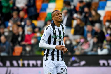 Udinese 'den Rodrigo Nascimento Becao, İtalya' nın Udine kentinde oynanan Udinese Calcio - Dacia Arena Stadyumu - 3 Nisan 2022 - Ettore Griffon
