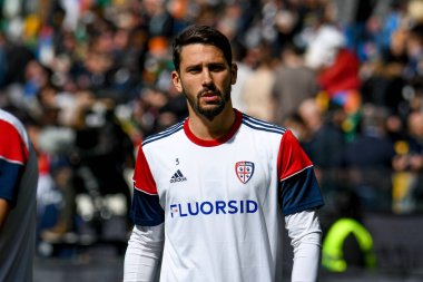 İtalya futbol takımı Serie A maçında Cagliari Goldaniga 'nın portresi Udinese Calcio ile Cagliari Calcio arasında Friuli - Dacia Arena Stadyumu, Udine, İtalya, 3 Nisan 2022 - Fotoğraf: Ettore Griffon