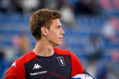 Adrian Semper (Cenova) İtalya futbolu sırasındaki portresi Serie A maçında Bologna FC, Cenova CFC 'ye karşı Renato Dall' Ara Stadyumu, 21 Eylül 2021 - Fotoğraf: Ettore Griffon
