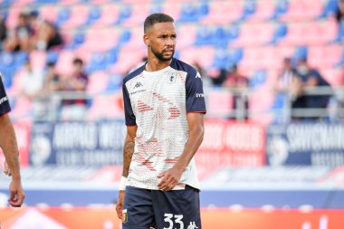 İtalya futbolu sırasındaki Junior Hernani (Cenova) portresi Bologna FC - Genoa CFC maçı sırasında İtalya 'nın Bologna kentindeki Renato Dall' Ara Stadyumu 'nda yapıldı.