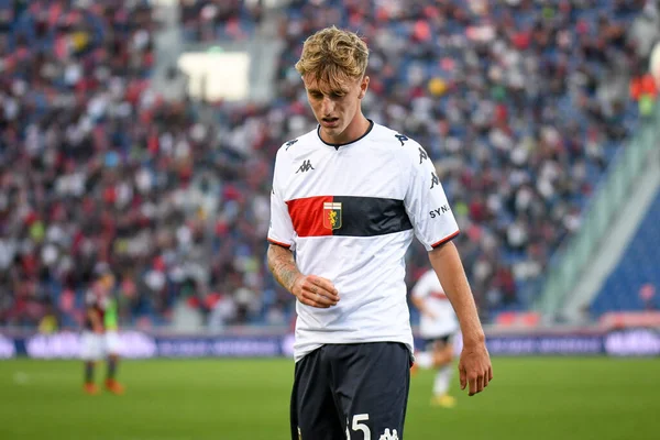 Nicolo 'Rovella (Cenova) İtalya futbolu sırasındaki portresi A karşılaşması Bologna FC - Cenova CFC maçı Bologna, İtalya' da Renato Dall 'Ara Stadyumu' nda, 21 Eylül 2021