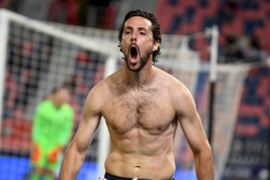 Mattia Destro (Cenova) İtalya futbolu sırasındaki portresi Serie A maçında Bologna FC - Genoa CFC maçı Bologna, İtalya 'da Renato Dall' Ara Stadyumu 'nda, 21 Eylül 2021 - Fotoğraf: Ettore Griffon