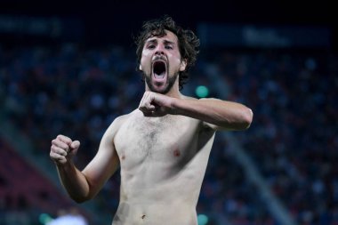 Mattia Destro (Cenova) İtalya futbolu sırasındaki portresi Serie A maçında Bologna FC - Genoa CFC maçı Bologna, İtalya 'da Renato Dall' Ara Stadyumu 'nda, 21 Eylül 2021 - Fotoğraf: Ettore Griffon