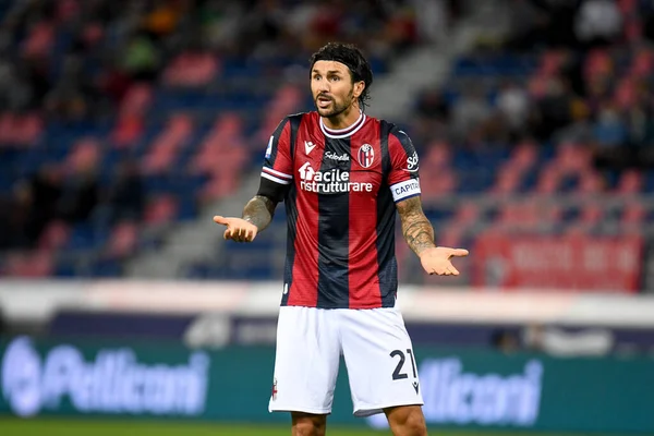 Riccardo Orsolini Bolonha Durante Jogo Futebol Italiano Serie