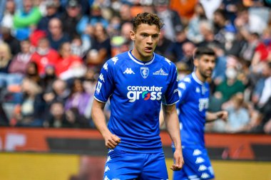 Empoli 'nin Kristjan Asllani portresi İtalya' nın Udinese Calcio-Empoli FC maçında Udine-Dacia Arena Stadyumu 'nda 16 Nisan 2022 - Fotoğraf: Ettore Griffon