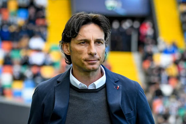 Treinador Principal Udinese Gabriele Cioffi Retrato Durante Futebol Italiano Serie — Fotografia de Stock