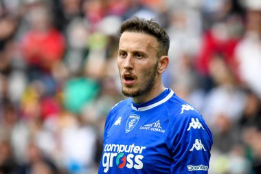 Empoli 'nin İtalya futbol takımı Serie A maçında Ardian İsmajli portresi Udinese Calcio ile Friuli - Dacia Arena Stadyumu, 16 Nisan 2022 - Fotoğraf: Ettore Griffon