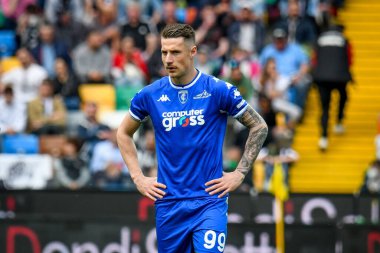 Empoli 'nin Andrea Pinamonti portresi İtalyan futbolu Serie A maçında Udinese Calcio, Friuli - Dacia Arena Stadyumu, 16 Nisan 2022 - Fotoğraf: Ettore Griffon