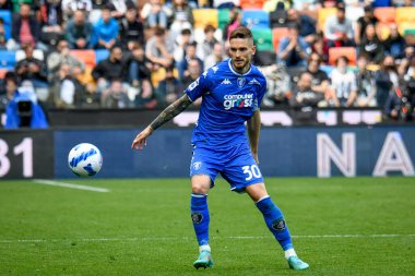Empoli 'nin Petar Stojanovic portresi İtalyan futbolu Serie A maçı sırasında Udinese Calcio ile Friuli - Dacia Arena stadyumu, 16 Nisan 2022 - Fotoğraf: Ettore Griffon