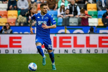 Empoli 'nin Petar Stojanovic portresi İtalyan futbolu Serie A maçı sırasında Udinese Calcio ile Friuli - Dacia Arena stadyumu, 16 Nisan 2022 - Fotoğraf: Ettore Griffon