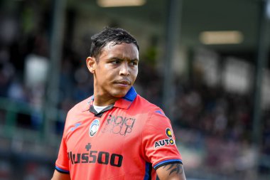 Atalanta 'nın İtalya futbolu Serie A maçında Luis Muriel portresi Venezia FC ile Atalanta BC maçı Venedik, İtalya' daki Pier Luigi Penzo Stadyumu 'nda, 23 Nisan 2022