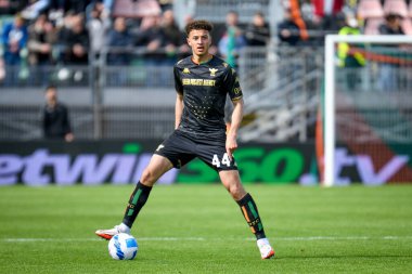 Venezia's Ethan Ampadu portrait in action  during  italian soccer Serie A match Venezia FC vs Atalanta BC at the Pier Luigi Penzo stadium in Venice, Italy, April 23, 2022 - Credit: Ettore Griffon