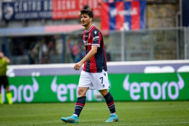 İtalyan futbolu Serie A maçında iptal edilen gol için Bologna FC, Udinese Calcio 'ya karşı Bologna, İtalya' nın Bologna kentindeki Renato Dall 'Ara Stadyumu' nda oynanan maçtaki hayal kırıklığı, 24 Nisan 2022 - Fotoğraf: Ettore Griffon