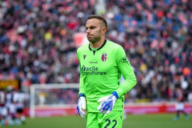 Bologna's Francesco Bardi  during  italian soccer Serie A match Bologna FC vs Udinese Calcio at the Renato Dall'Ara stadium in Bologna, Italy, April 24, 2022 - Credit: Ettore Griffon