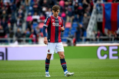 Bologna's Aaron Hickey portrait  during  italian soccer Serie A match Bologna FC vs Udinese Calcio at the Renato Dall'Ara stadium in Bologna, Italy, April 24, 2022 - Credit: Ettore Griffon