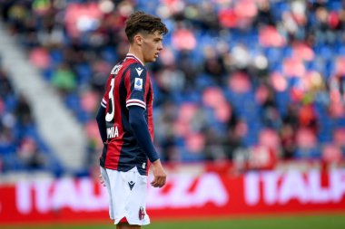Bologna's Aaron Hickey portrait  during  italian soccer Serie A match Bologna FC vs Udinese Calcio at the Renato Dall'Ara stadium in Bologna, Italy, April 24, 2022 - Credit: Ettore Griffon