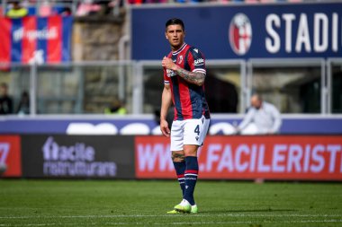 Bologna 'nın Kevin Bonifazi portresi İtalya' nın Bologna şehrindeki Renato Dall 'Ara Stadyumu' nda oynanan Bologna FC maçında çekildi.