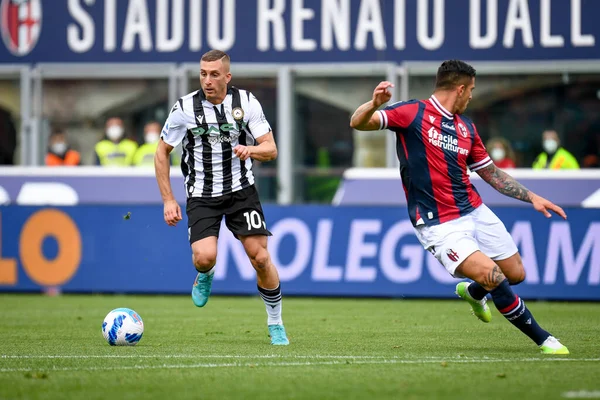 Udinese Gerard Deulofeu Action Italian Soccer Serie Match Bologna Udinese — Zdjęcie stockowe