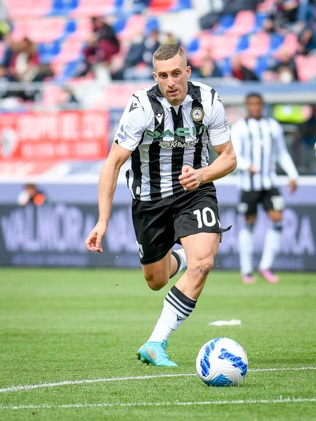 Udinese 'nin Gerard Deulofeu portresi İtalyan futbolu Serie A karşılaşmasında Bologna FC, Udinese Calcio' ya karşı Bologna, İtalya 'nın Bologna şehrindeki Renato Dall' Ara stadyumunda, 24 Nisan 2022 - Fotoğraf: Ettore Griffon