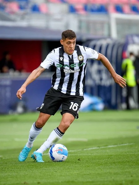 Udinese's Nahuel Molina portrait in action  during  italian soccer Serie A match Bologna FC vs Udinese Calcio at the Renato Dall'Ara stadium in Bologna, Italy, April 24, 2022 - Credit: Ettore Griffon