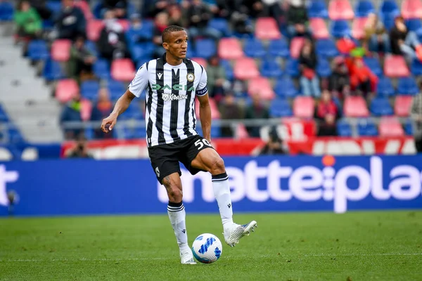 Udinese Rodrigo Nascimento Becao Portrait Action Italian Soccer Serie Match — стокове фото