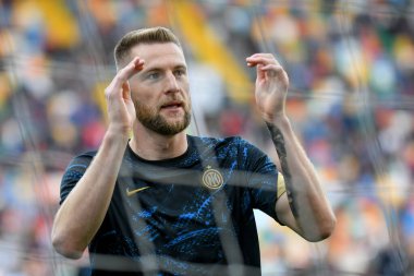 İtalya futbolu sırasındaki Milan Skriniar portresi Udinese Calcio vs Inter - FC Internazionale at the Friuli - Dacia Arena stadyumu, Udine, İtalya, 1 Mayıs 2022 - Fotoğraf: Ettore Griffon