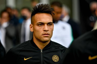 İtalya futbol takımı Serie A maçında Inter 'in Lautaro Martinez portresi Udinese Calcio vs Inter - FC Internazionale at the Friuli - Dacia Arena stadyumu, Udine, İtalya, 1 Mayıs 2022 - Fotoğraf: Ettore Griffon