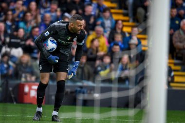 Inter 'in Samir Handanoviç portresi İtalyan futbolu Serie A maçı sırasında Udinese Calcio vs Inter - FC Internazionale at the Friuli - Dacia Arena stadyumu, Udine, İtalya - Fotoğraf: Ettore Griffon