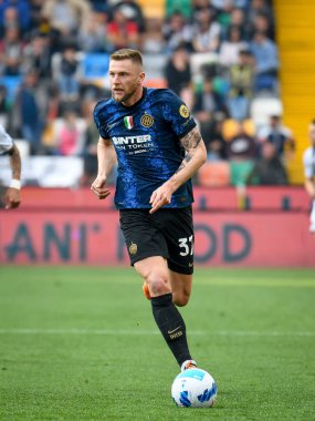 Inter 'in Milan Skriniar portresi İtalyan futbolu Serie A maçı sırasında Udinese Calcio vs Inter - FC Internazionale at the Friuli - Dacia Arena stadyumu, Udine, İtalya, 1 Mayıs 2022 - Fotoğraf: Ettore Griffon