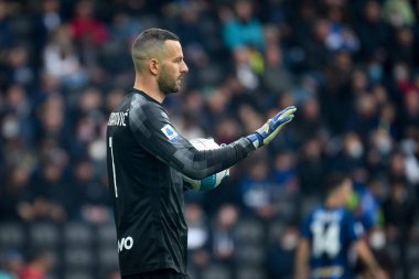 Inter 'in Samir Handanoviç portresi İtalyan futbolu Serie A maçı sırasında Udinese Calcio vs Inter - FC Internazionale at the Friuli - Dacia Arena stadyumu, Udine, İtalya - Fotoğraf: Ettore Griffon