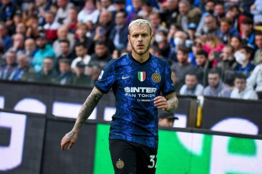 İtalya futbol takımı Serie A maçında Federico Dimarco 'nun portresi Udinese Calcio vs Inter - FC Internazionale at the Friuli - Dacia Arena stadyumu, Udine, İtalya, 1 Mayıs 2022 - Fotoğraf: Ettore Griffon