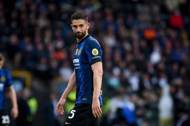 İtalya futbolu sırasındaki Roberto Gagliardini Portresi Serie A maçı Udinese Calcio vs Inter - FC Internazionale at the Friuli - Dacia Arena stadyumu, Udine, İtalya, 1 Mayıs 2022 - Fotoğraf: Ettore Griffon