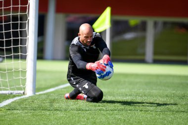 Lazio 'nun Pepe Reina portresi İtalyan futbolu Serie A maçında Bologna FC - SS Lazio (portreler arşivi) maçı sırasında İtalya' nın Bologna kentindeki Renato Dall 'Ara Stadyumu' nda yapıldı.