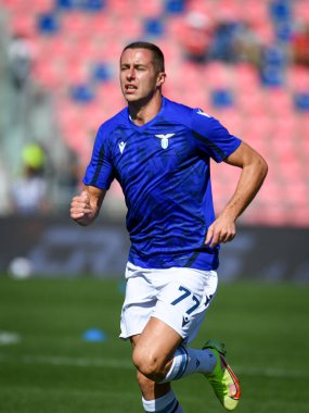 Lazio 'nun İtalyan futbol takımı Serie A maçında çektiği Adam Marusiç portresi, İtalya' nın Bologna kentindeki Renato Dall 'Ara stadyumunda Bologna FC' ye karşı SS Lazio (portre arşivi) maçında, 3 Ekim 2021 - Fotoğraf: Ettore Griffon