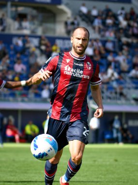 Bologna 'nın Lorenzo De Silvestri portresi İtalyan futbolu Serie A karşılaşması sırasında Bologna FC' ye karşı SS Lazio (portreler arşivi) Bologna, İtalya 'daki Renato Dall' Ara stadyumunda, 3 Ekim 2021 - Fotoğraf: Ettore Griffon