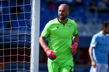 Lazio 'nun İtalya futbolu sırasındaki Pepe Reina portresi Bologna FC - SS Lazio (portreler arşivi) maçı Bologna, İtalya' daki Renato Dall 'Ara stadyumunda, 3 Ekim 2021 - Fotoğraf: Ettore Griffon