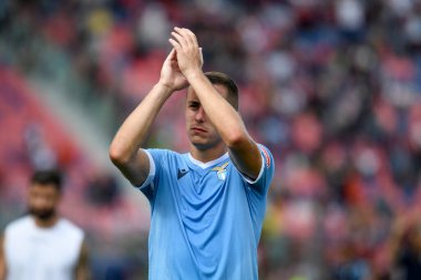 Lazio 'nun İtalyan futbol takımı Serie A maçında çektiği Adam Marusiç portresi, İtalya' nın Bologna kentindeki Renato Dall 'Ara stadyumunda Bologna FC' ye karşı SS Lazio (portre arşivi) maçında, 3 Ekim 2021 - Fotoğraf: Ettore Griffon