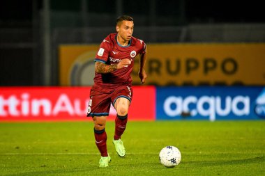 Alessio Vita (Cittadella) 17 Ekim 2021 'de İtalya' nın Cittadella kentindeki Pier Cesare Tombolato Stadyumu 'nda oynanan İtalya Serie B karşılaşmasında AS Cittadella - Ettore Griffon