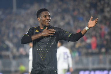 Venezia 'nın David Okereke portresi İtalyan futbolu Serie A maçı sırasında Venezia FC ile ACF Fiorentina (portreler arşivi) arasında Venedik, İtalya' daki Pier Luigi Penzo stadyumunda, 18 Ekim 2021 - Fotoğraf: Ettore Griffon