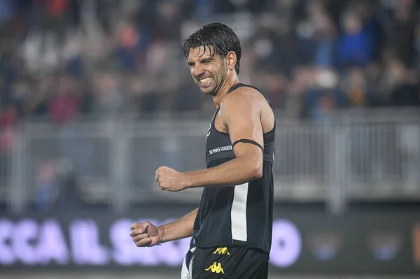 Retrato Pietro Ceccaroni Venezia Durante Partido Fútbol Italiano Serie Venezia — Foto de Stock