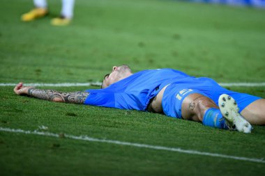 İtalyan Gianluca Mancini 'nin, İtalya' nın Cesena kentindeki Dino Manuzzi stadyumunda oynanan UEFA Uluslar Ligi maçında attığı otogol sonrasında yaşadığı hayal kırıklığı, 7 Haziran 2022 - Fotoğraf: Ettore Griffon