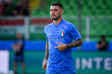 İtalya 'nın UEFA Uluslar Ligi maçında İtalya ile Macaristan' ın (portreleri) Cesena, İtalya 'daki Dino Manuzzi stadyumunda oynanan Matteo Politano portresi, 7 Haziran 2022 - Fotoğraf: Ettore Griffon