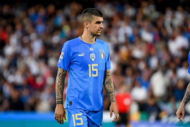 İtalya 'nın UEFA Milletler Ligi maçında İtalya ile Macaristan arasındaki Dino Manuzzi stadyumunun arşivinde İtalyan Gianluca Mancini portresi, 7 Haziran 2022 - Fotoğraf: Ettore Griffon