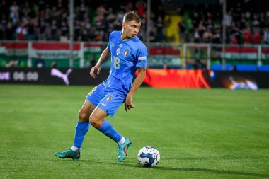 İtalya 'nın Nicolo Barella portresi UEFA Uluslar Ligi' nin İtalya ile Macaristan arasındaki (portreler) maçında Cesena, İtalya 'daki Dino Manuzzi stadyumunda, 07 Haziran 2022 - Fotoğraf: Ettore Griffon