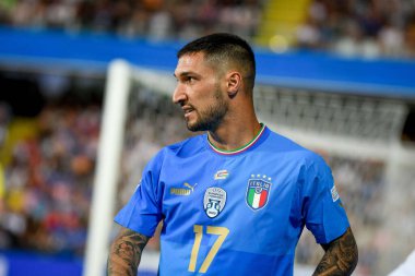 İtalya 'nın UEFA Uluslar Ligi maçında İtalya ile Macaristan' ın (portreleri) Cesena, İtalya 'daki Dino Manuzzi stadyumunda oynanan Matteo Politano portresi, 7 Haziran 2022 - Fotoğraf: Ettore Griffon